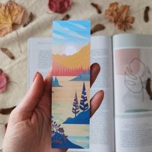 Printable Bookmarks, Nature Art, Download, Digital Product, PDF, Books, Digital Art, Illustration, Reading, Stationary, Bookmark set image 3