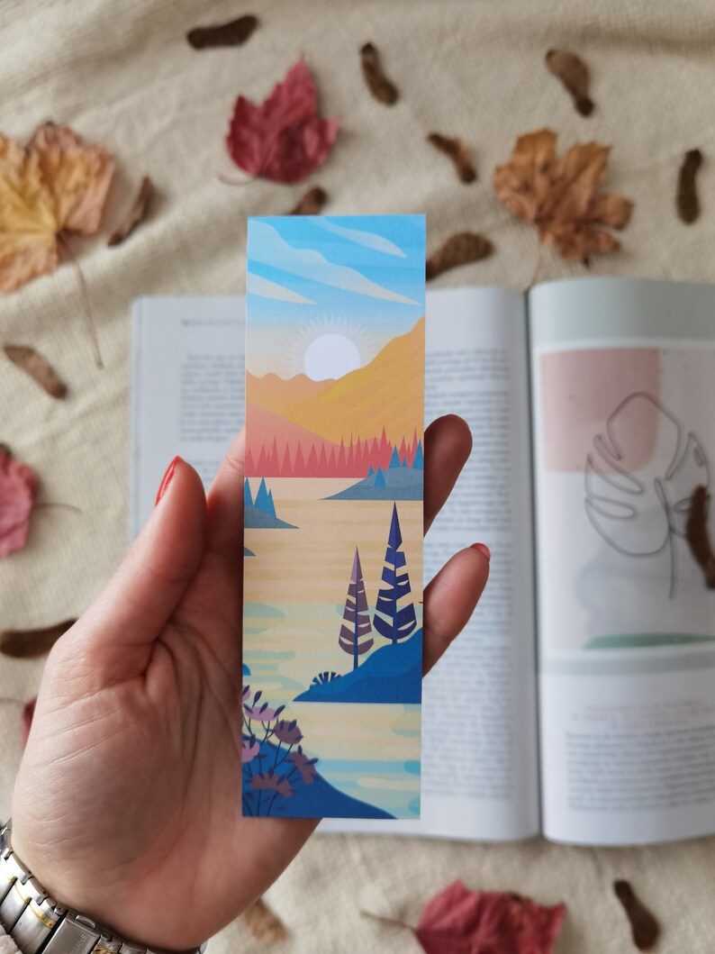 Printable Bookmarks, Nature Art, Download, Digital Product, PDF, Books, Digital Art, Illustration, Reading, Stationary, Bookmark set image 3