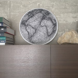 String Art DIY, diseño de ilustración mundial con instrucciones