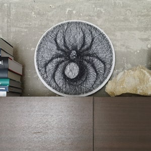 Art fictif à faire soi-même, mise en page d'illustration d'araignée avec instructions