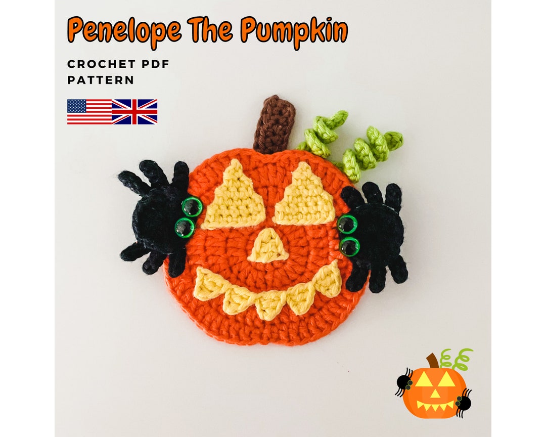 Crochet Pumpkin Applique Pattern Crochet Pumpkin Pattern Etsy