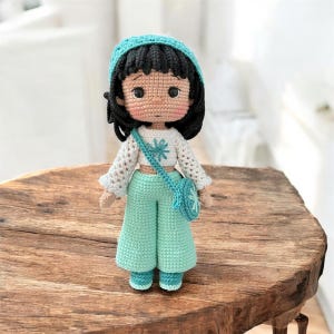 Deren doll crochet pattern, doll pattern, doll crochet pattern, spring doll, handmade doll
