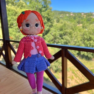 Meilin Lee Puppe Häkelanleitung, Amigurumi Anleitung, drehen rote Puppe, Mei Lee Puppe, Häkelpuppe Anleitung