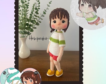 Chihiro Doll Crochet Pattern: Ghibli Anime Character (PDF Pattern)