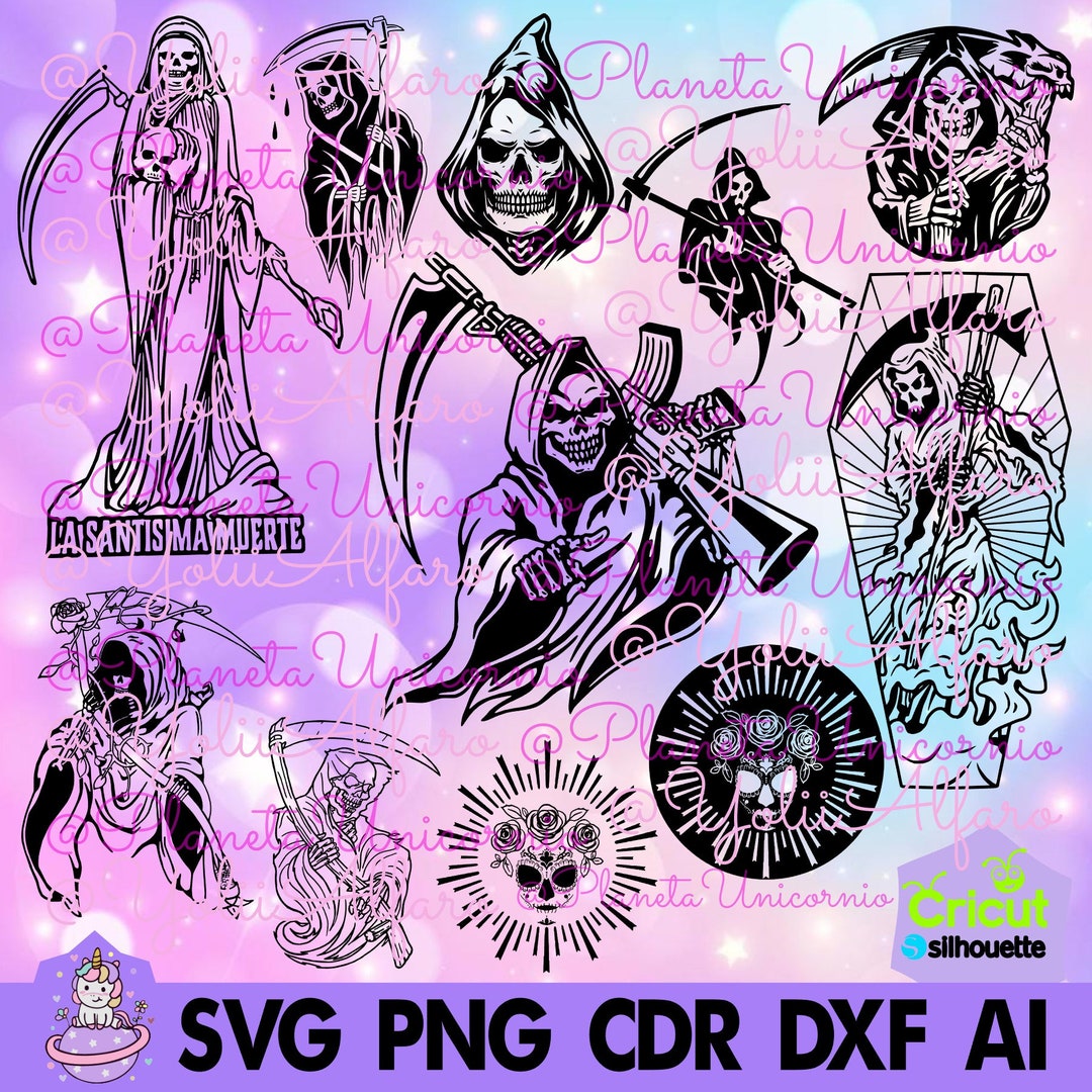 Santisima Muerte Model 1, White Girl, Holy Death, Scythe, Holy Death