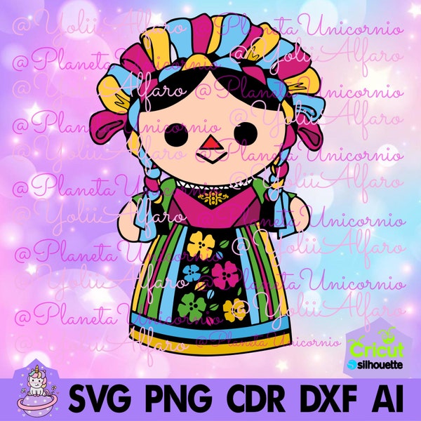 Lele doll, Maria doll, rag doll, Queretaro doll in svg, png, studio, dxf, cdr, jpg, ai