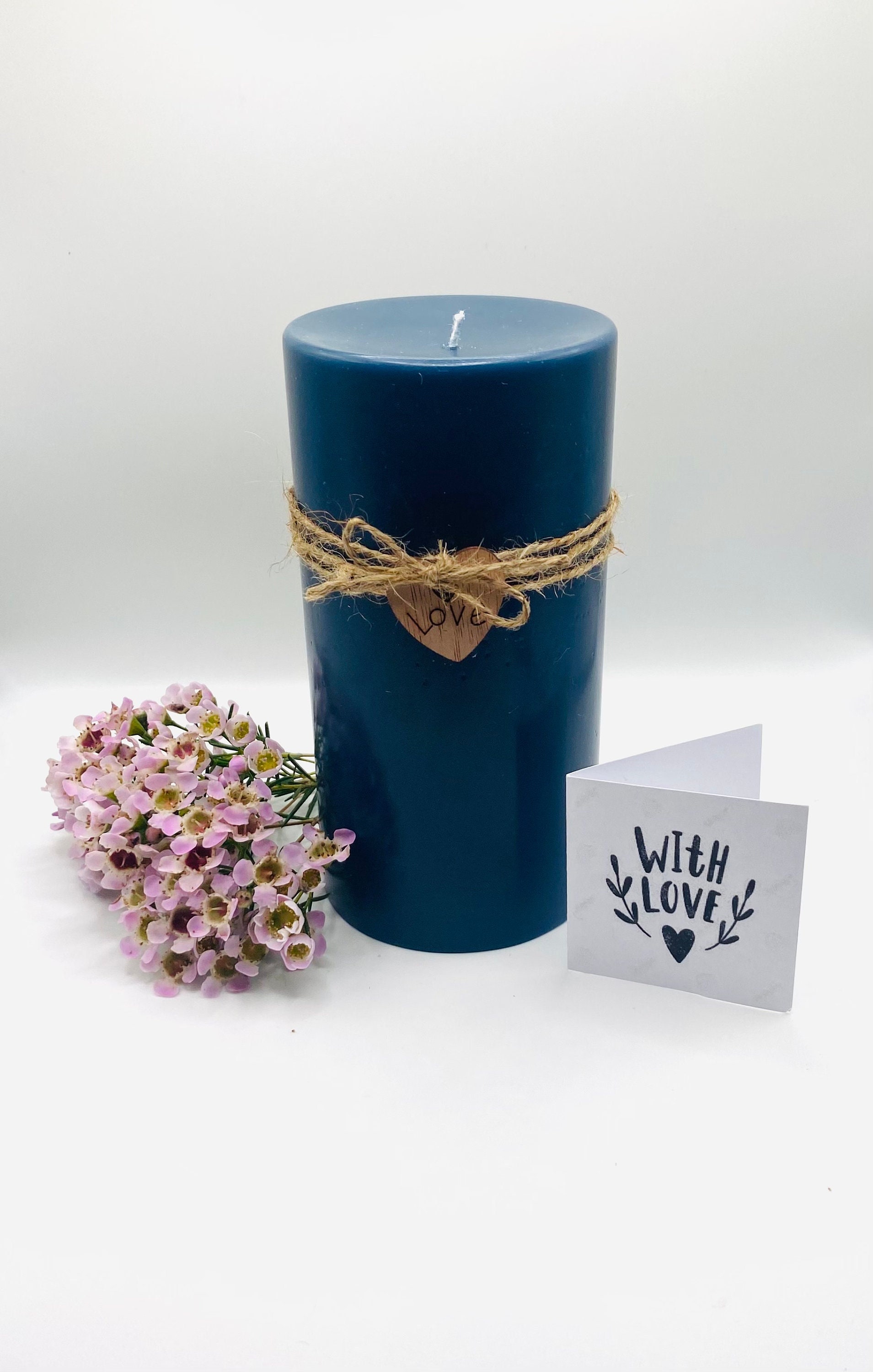 Navy blue candles deals