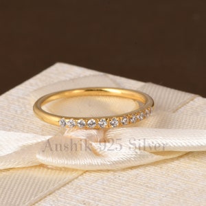 Exquisite Diamond Ring, Gemstone Ring, White Statement Ring, 14k Yellow Gold Jewelry, Wedding Anniversary Gift, Ring For Mother