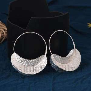 Silver Fulani Earring, 925 Sterling Silver Fulani Earring, chunky Silver Earring, Silver Basket Earring, African Silver Earring For Women.