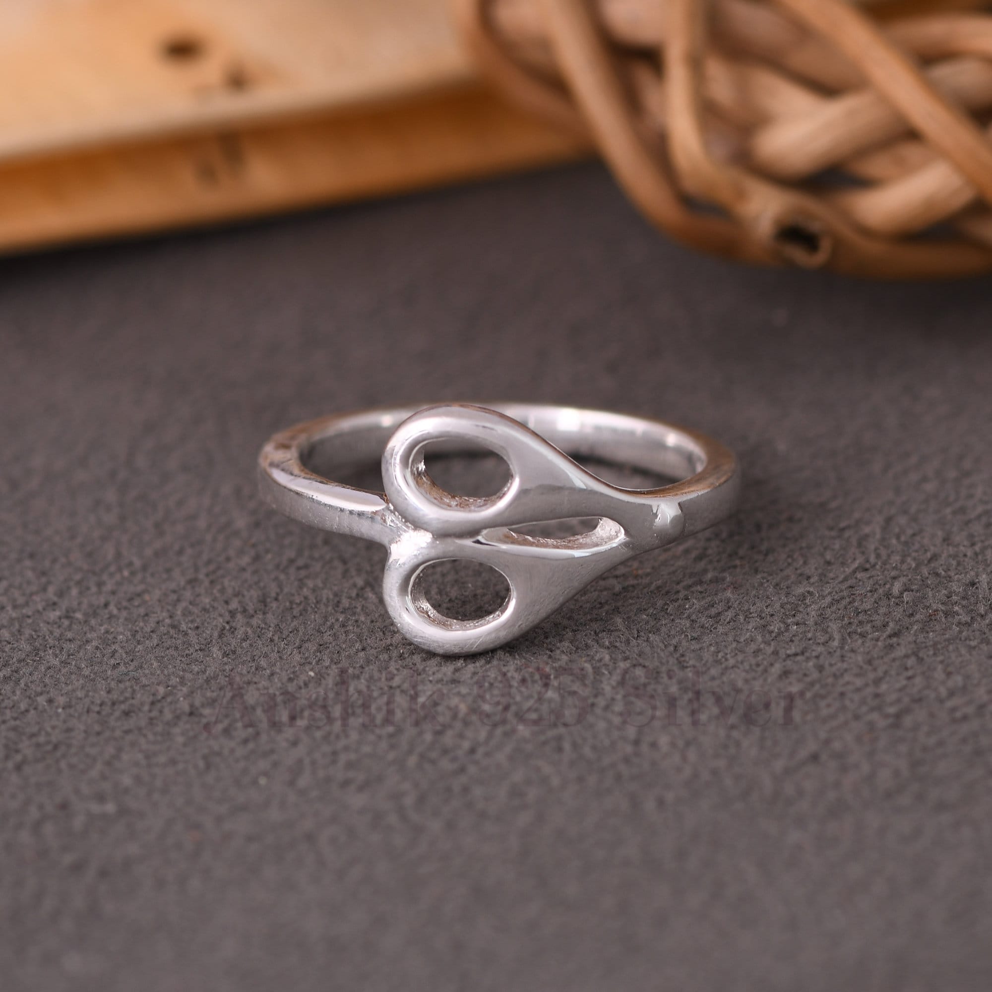 Anello largo in argento sterling ispirato a Goku nero: cosplay anime, Eternal Dragon Kai - Italia