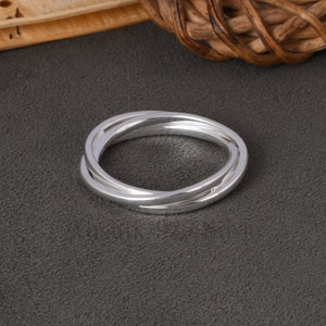 Handmade Wraparound Silver Wire ring Sterling Silver Ring Statement Ring Silver wide wrap Ring Multi Layer Silver Wire Ring Handmade Jewelry