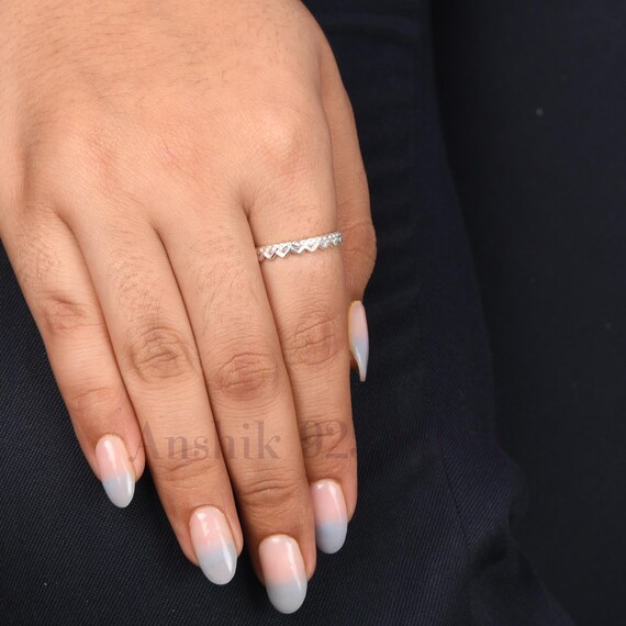 Beautiful Zig Zag Ring , 925 Sterling Silver Ring , Handmade