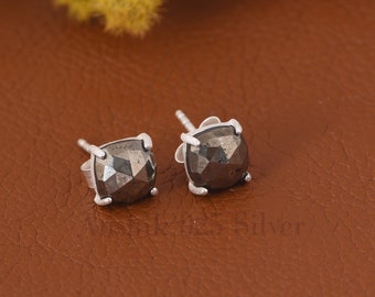 Attractive Pyrite Gemstone Earrings - Beautiful Stud Earrings - Unique Every Occasion Earrings - Engagement Earrings - Gift For Anniversary.