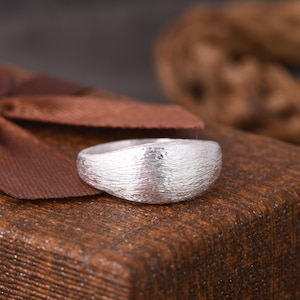 Wide Band Ring, 925 Sterling Silver, Plain Band Ring, Thumb Ring, Statement Ring, Affordable Jewelry, Thick Wide Band, Boho Dome Ring .