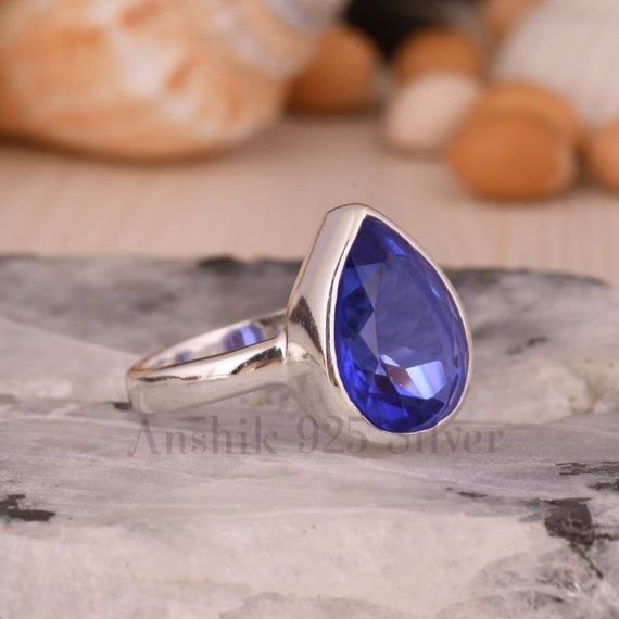 2023 New Tanzanite Ring for Women Jewelry Natural Gem Certified Real 925  Silver Engagement Ring Birthstone Party Gift High-end - AliExpress