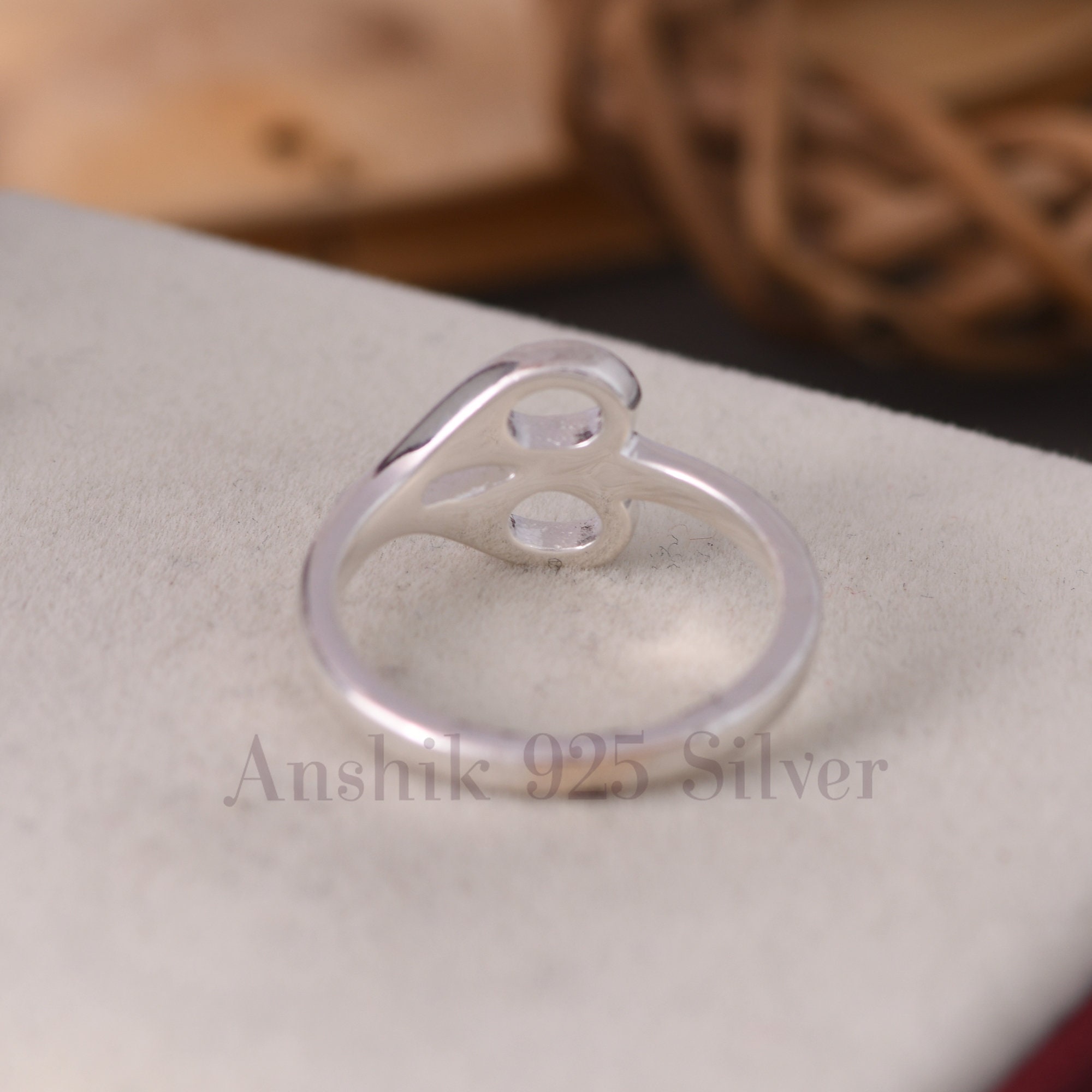 PH PandaHall Base per Anelli in Argento Sterling 925 Base per Anello Regolabile, Anello Vuoto con Gancetti per Gemme Cabochon Diamanti e Pietre Preziose in Vetro