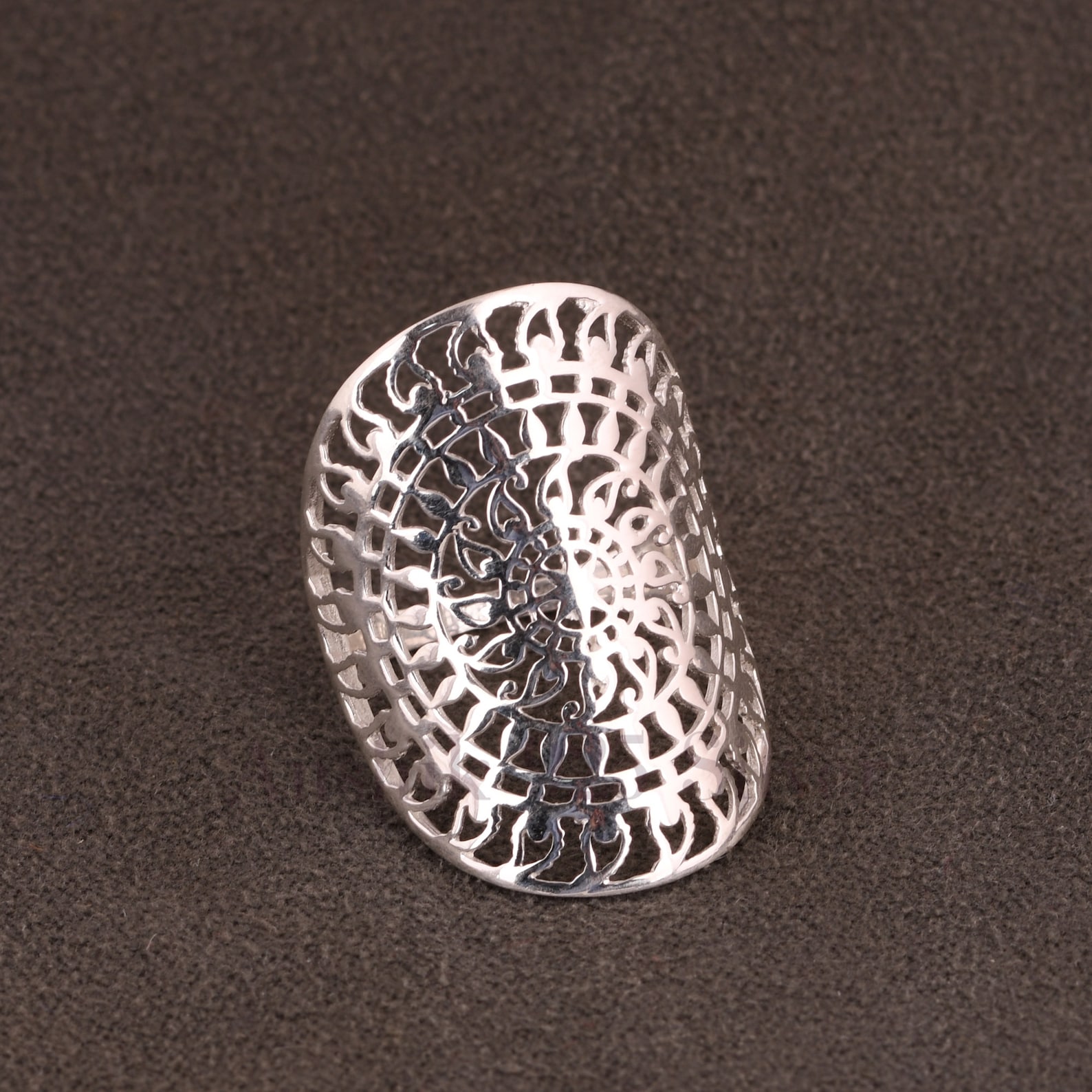 925 Sterling Silver Mandala Ring Sterling Silver Ring - Etsy