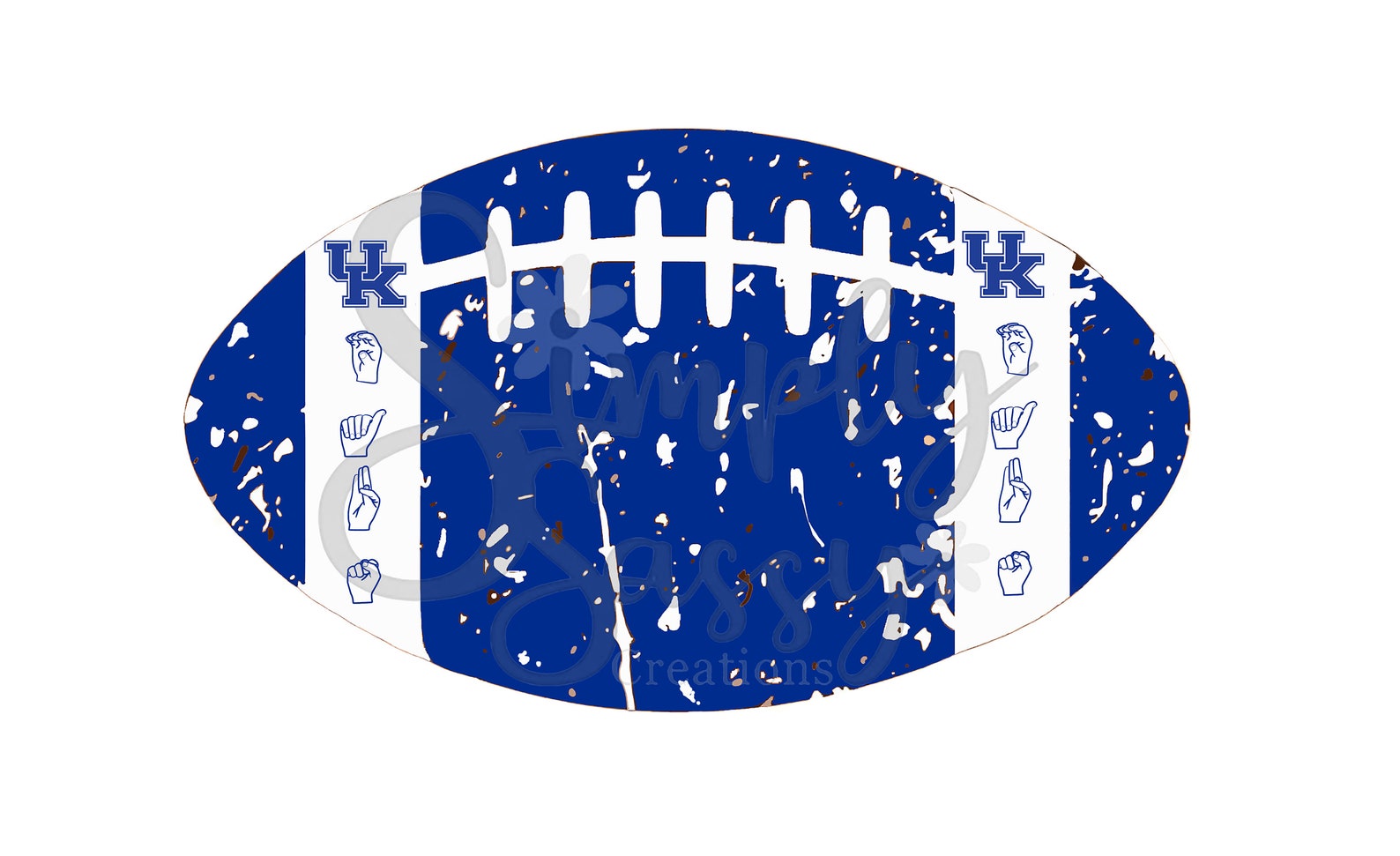 UK Wildcats 'cats Sign Language ASL Football Etsy