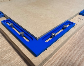 CNC Corner Fence Low Profile, 3D Printed CNC Corner and Side Fences with Bolt Channels, Clamp Hold Down Square Wood Material