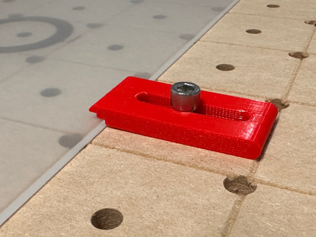 CNC Toe Clamps Low Profile, 3D Printed CNC Down Side Pressure Clamps
