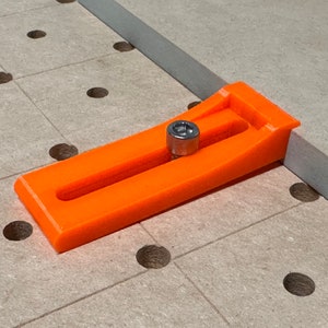 CNC Toe Clamps Low Profile, 3D Printed CNC Down Side Pressure Clamps with Bolt Channels, Clamp Hold Down Wood Material