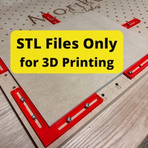 CNC Fences Low Profile Digital Files, 3D Printed CNC Corner and Side Fences with Bolt Channels, Clamp Hold Down Wood Material