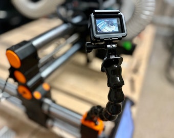 Camera Mount for OneFinity CNC, 3D Printed CNC Camera Mount Compatible with GoPro and Webcam
