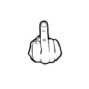 Middle Finger SVG, PNG, EPS, jpg digital download
