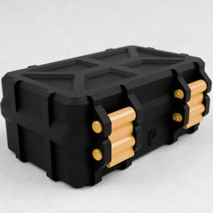 Tough storage Box, tight latches for valuables.