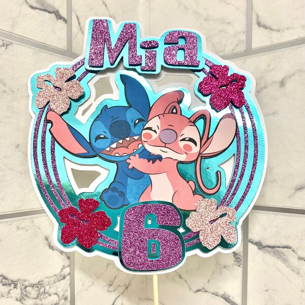 Lilo and Stitch Cake Topper Printable - Etsy