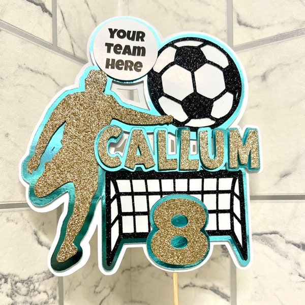 Football Goal Cake Topper Etsy