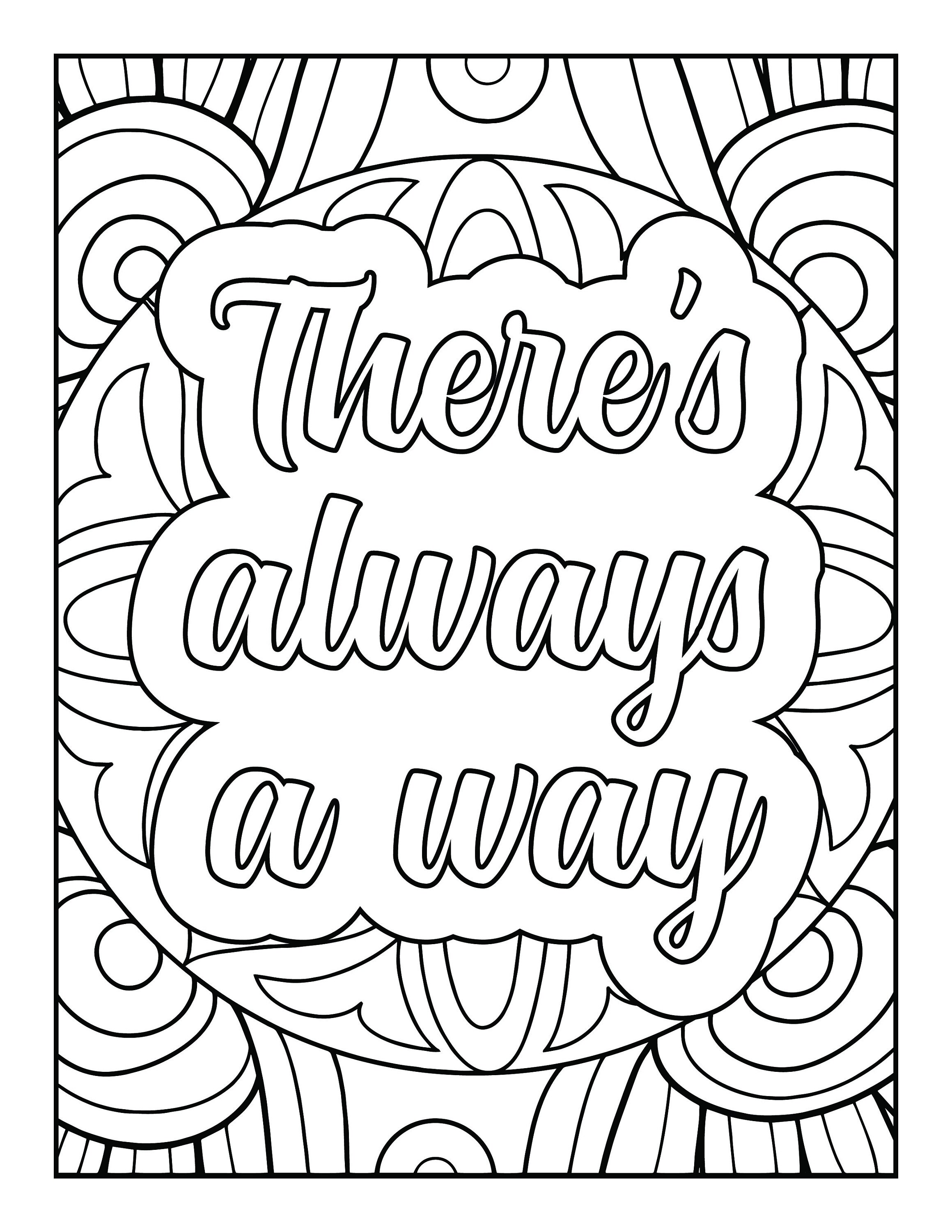 60 Motivational Inspirational Coloring Pages - Etsy