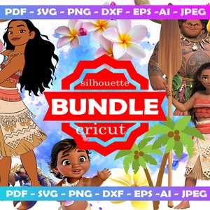Moana svg, aniversário de Moana, veado Moana svg, Moana png, princesa svg, svg havaiano, bebê fofo svg, hei hei galo png, Maui svg, pacote Bambi