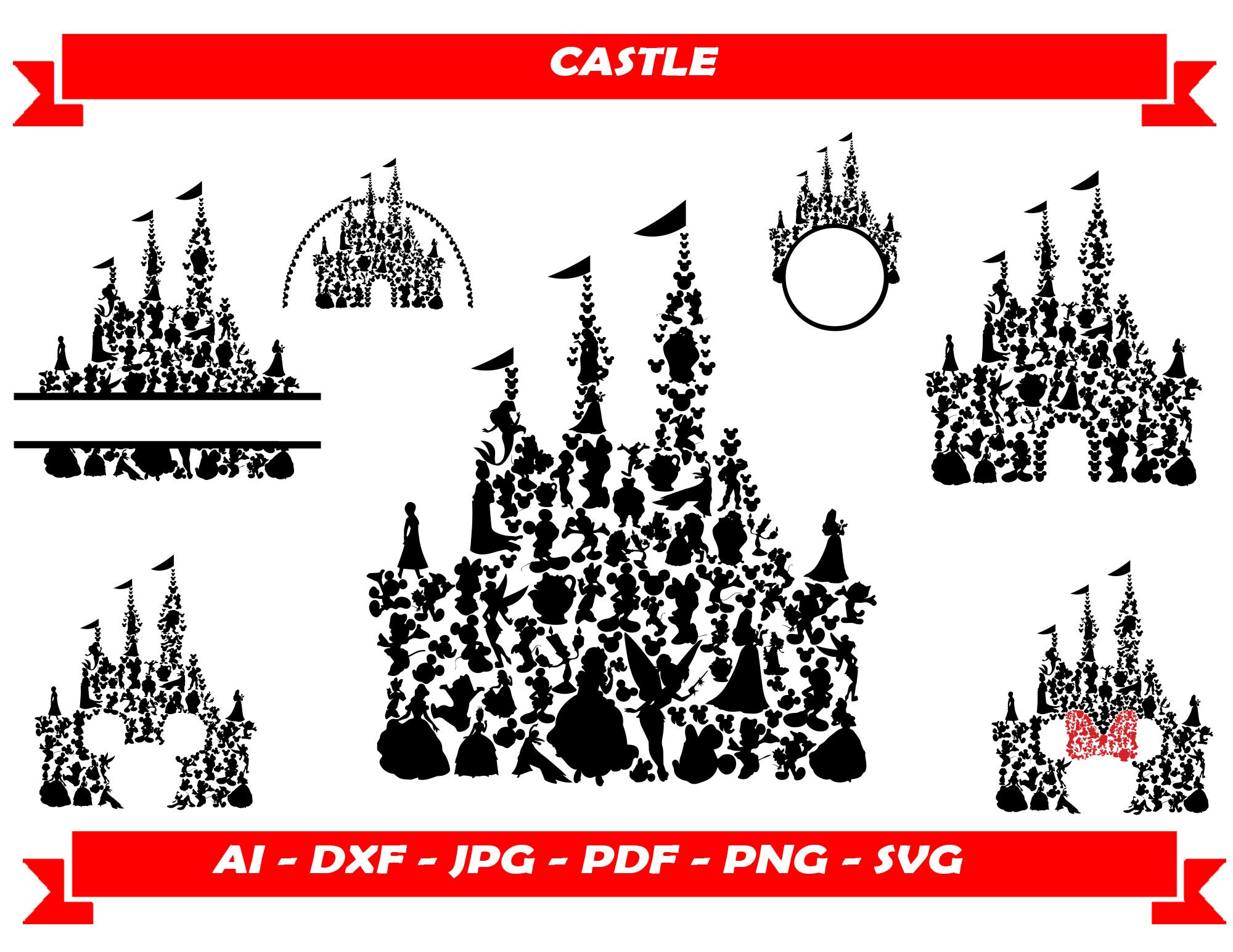 Castle Firworks Mouse Ears Svg, Mickey Mouse Svg Silhouette, Disney Ca –  Disney PNG