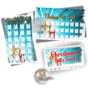 Christmas Gift Savings Tracker | A6 Budget Tracker | Reusable Holiday Savings Challenge | Cash Envelope Budgeting | Planner Insert