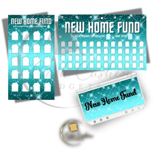 Neuer Home Fund Funds Tracker - A6 Clip-In & Reißverschluss Optionen - doppelseitig, laminiert und wiederverwendbar - Haushaltsplaner Zubehör