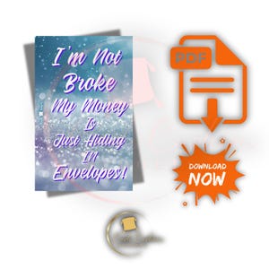 I’m Not Broke A6 Dashboard | Cash Envelope Binder Insert | Budget Planner PDF | Cash Stuffing Printable | Instant Download