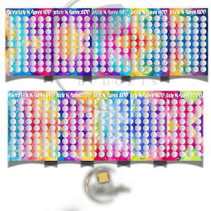 Rainbow Savings Challenge Scratch Off | A4 Budget Challenge Set | Save 100-1000 | Cash Envelope Option | Reusable Laminated Budget Tracker