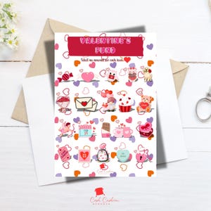 Rastreador de ahorros para San Valentín / Sobre para llenar de efectivo / Planificador de presupuesto para fondos de amor y regalos / Desafío de ahorro divertido para San Valentín