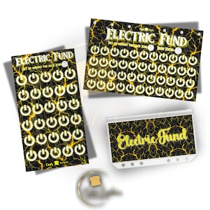 Reusable Electric Bill Savings Tracker: Laminated Budget Planner Accessory