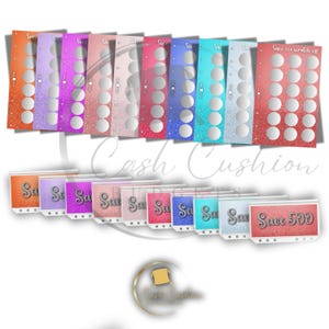 A6 Scratch Off Savings Challenge Dashboard | Save 50-500 | Budget Binder Insert | Cash Envelope Option | Reusable & Laminated