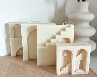 THE RUINS Candles I Sculpture Candle, Antique Candle, Antik Candle, Ancient Candle , Architectural Candle, Pillar Candle,Soy Wax, Rome