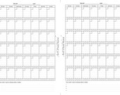 Planner, Monthly undated planner, printable, digitally, personal use pages, pages = A5(148x210mm; 8.3 x 5.8 inch),A5 format at A4 paper