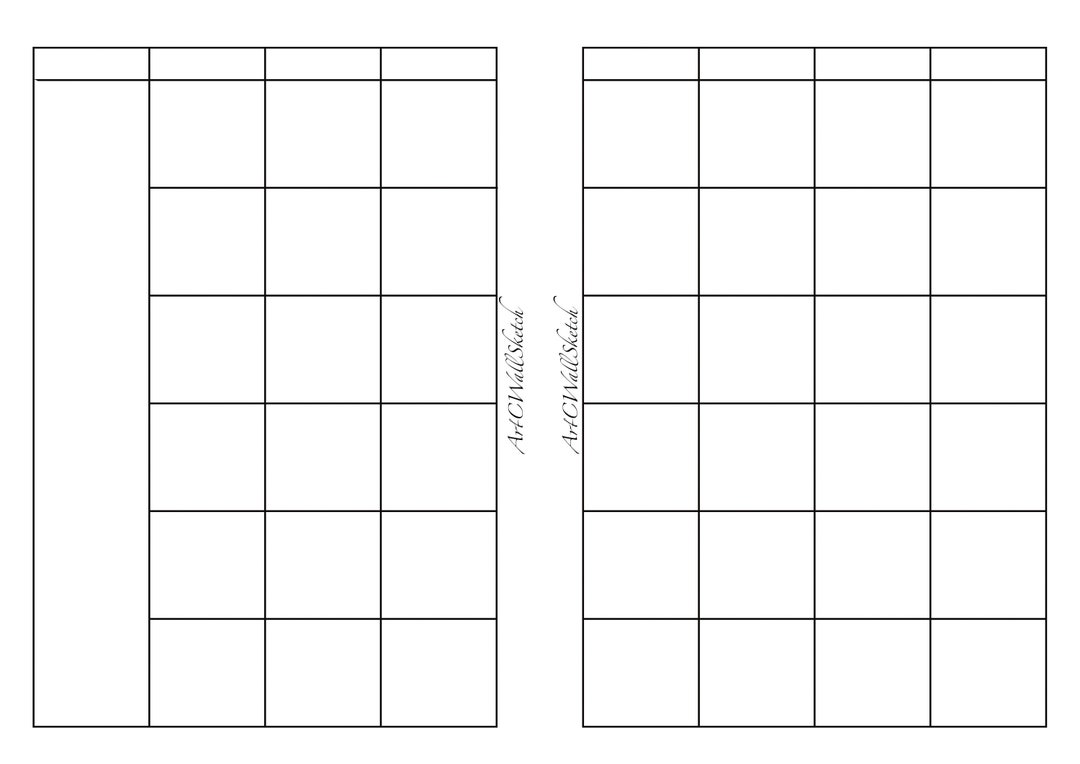 Monthly Undated Planner, Printable Pages, Digitally, Personal Use Pages, Pages = A5 (210x148mm ...