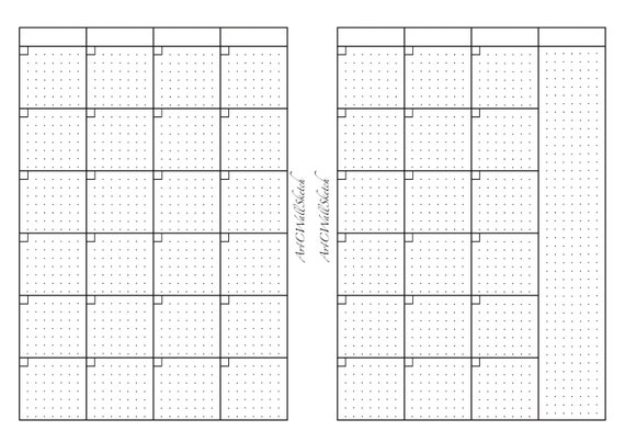 Monthly Undated Planner Printable Pages Digitally Personal | Etsy