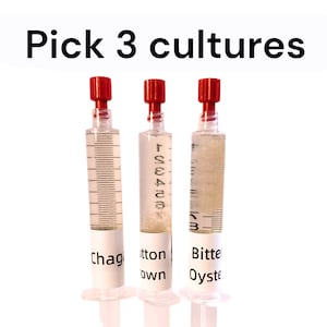 Liquid Culture 3 Pack Pick Any From List Grow Mushrooms At Home With Instructions
