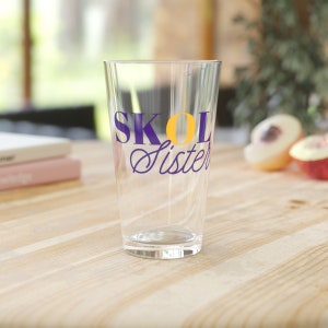 SKOL Sister - MN Vikings Pint Glass, 16oz