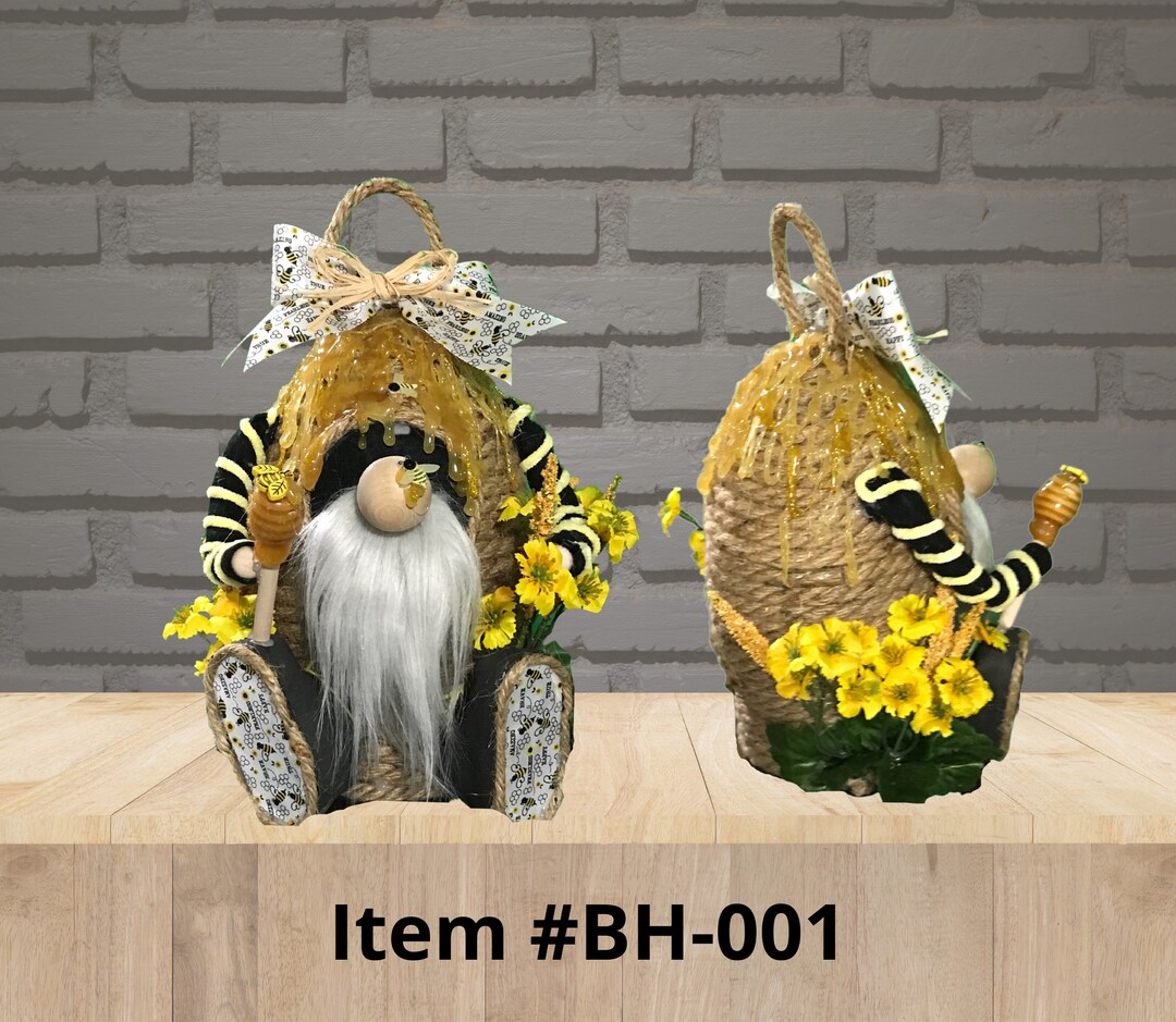 Jute Rope Beehive Gnomes/garden Gomes/fairy Gnomes Etsy