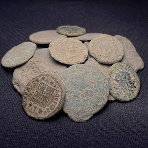 10 Random Uncleaned Roman Bronze Coins