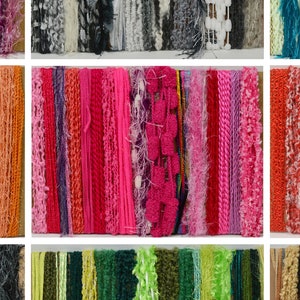 Luxus-Kunstfaser-Garn: 15 Stränge für Rollen, Weben, Weben, 9 Farbgeschichten